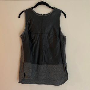 Banana republic leather like blouse